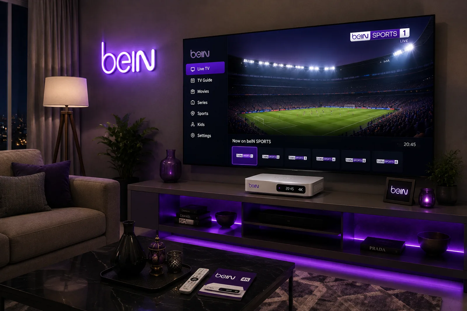 خيارات اشتراك beIN SPORTS المتاحة لسكان جليب الشيوخ